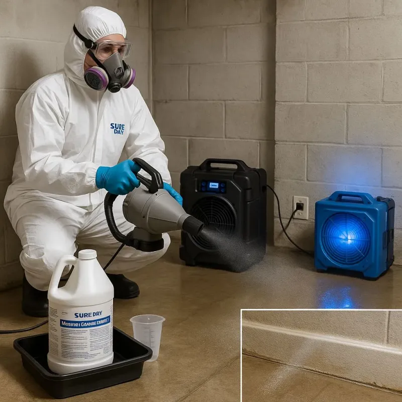 Sanitization and Odor Removal process in Hingham, MA